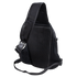 The Condor Elite Sector Sling Bag 18L by Condor is a black tactical backpack featuring a single adjustable shoulder strap, mesh back panel, and is shown from the back.
