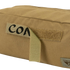 Close-up of a MultiCam Black Kit Bag by Condor, featuring durable fabric, a Velcro strip, partial handwritten label CON, and Condor tag—perfect for military or first responder use.