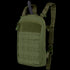 The Condor LCS Tidepool Hydration Carrier in Olive Drab features grid-like front paneling, adjustable shoulder straps, and a top zipper closure.