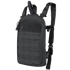 The Condor LCS Tidepool Hydration Carrier is a black tactical sling backpack for EDC, featuring multiple straps, a grid-style front panel, and a zippered main compartment.