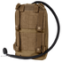 The Condor LCS Tidepool Hydration Carrier is a tan tactical pack featuring MOLLE webbing, shoulder straps, and a black drinking hose—ideal for bushcraft trips or as part of your EDC gear.
