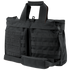 The Condor Aviator Bag 15L is a black tactical shoulder bag with dual handles, adjustable strap, front MOLLE webbing, and hook-and-loop panels—perfect for military or first responder use.