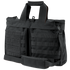 The Condor Aviator Bag 15L is a black tactical shoulder bag with dual handles, adjustable strap, front MOLLE webbing, and hook-and-loop panels—perfect for military or first responder use.