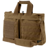 The Condor Aviator Bag 15L is a brown tactical briefcase with MOLLE webbing, Velcro patches, two top handles, a shoulder strap, and a side metal hook—perfect for professionals who need reliable gear on the go.