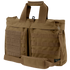 The Condor Aviator Bag 15L is a brown tactical briefcase with MOLLE webbing, Velcro patches, two top handles, a shoulder strap, and a side metal hook—perfect for professionals who need reliable gear on the go.