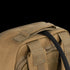 Close-up of the Condor Prime Pack 21L in tan fabric, featuring a sturdy handle, reinforced stitching, and a black strap—engineered for durability to meet military or first responder demands.
