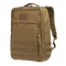 The Condor Prime Pack 21L is a tan tactical backpack with a top handle, front pocket, MOLLE webbing, and padded shoulder straps—ideal for carrying gear for military personnel and first responders.