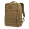 The Condor Prime Pack 21L is a tan tactical backpack with a top handle, front pocket, MOLLE webbing, and padded shoulder straps—ideal for carrying gear for military personnel and first responders.