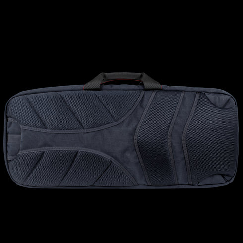 The Condor 27 Dispatch Take Down Case is a black rectangular soft case with a handle, curved stitching, and textured fabric—perfect for first responder gear or shooting range essentials.