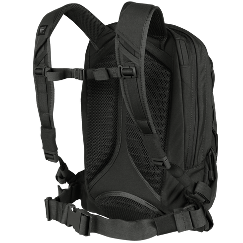 The Condor Elite Fail Safe Urban Backpack Gen II 18L by Condor features padded shoulder straps, a mesh back panel, and a waist belt—shown from the back to highlight its ergonomic, adjustable design for EDC or bushcraft use.