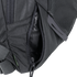 Close-up of the Condor Elite Fail Safe Urban Backpack Gen II 18L by Condor, featuring a black finish, partially open zippered pocket revealing fabric lining inside, and a plastic buckle on the strap.