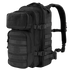 The Condor Compact Assault Backpack Gen II 24L is a black tactical pack featuring multiple zippered compartments, adjustable straps, side buckles, and MOLLE webbing—ideal for EDC or range trips.
