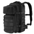 The Condor Compact Assault Backpack Gen II 24L is a black tactical pack featuring multiple zippered compartments, adjustable straps, side buckles, and MOLLE webbing—ideal for EDC or range trips.