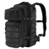 The Condor Compact Assault Backpack Gen II 24L is a black tactical pack featuring multiple zippered compartments, adjustable straps, side buckles, and MOLLE webbing—ideal for EDC or range trips.