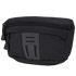 The Condor Draw Down Waist Pack Gen III is a black tactical zippered pouch made from durable fabric, featuring a front pocket and a rubberized accent panel.