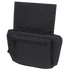The Condor Draw Down Waist Pack Gen III is a black nylon tactical pouch with a zippered front pocket and open flap, designed to carry small items—perfect for law enforcement or first responders.