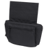 The Condor Draw Down Waist Pack Gen III is a black nylon tactical pouch with a zippered front pocket and open flap, designed to carry small items—perfect for law enforcement or first responders.