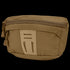 The Condor Draw Down Waist Pack Gen III is a tan tactical zippered pouch with a front pocket and decorative slits, crafted from durable fabric—perfect for first responders or daily use.
