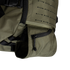 Close-up of the Condor Nomad Backpack 25L in olive green, featuring a zippered pocket, black buckle, and MOLLE-style webbing—perfect for everyday carry or first responders.