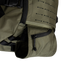 Close-up of the Condor Nomad Backpack 25L in olive green, featuring a zippered pocket, black buckle, and MOLLE-style webbing—perfect for everyday carry or first responders.