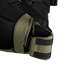 Close-up of the Condor Nomad Backpack 25Ls green and black strap with mesh padding, buckle, and fine stitching—showcasing quality construction for everyday carry or law enforcement.