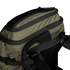 Close-up of the Condor Nomad Backpack 25L in olive green, featuring black zippers, straps, and a padded shoulder harness, set against a plain white background.
