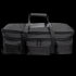 The Condor Haul 37 Rolling Duffle is a large black tactical bag with two handles, a shoulder strap, multiple zippered front pockets, and rolling capability—ideal for military or first responder use.