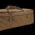 The Condor Haul 37 Rolling Duffle, shown in brown with multiple zippered compartments and a handle strap against a white background, is ideal for military or first responder use.