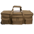 The Condor Haul 37 Rolling Duffle is a spacious brown bag with multiple pockets, zipper closures, and dual carrying handles—perfect for military or first responder needs.