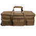 The Condor Haul 37 Rolling Duffle is a spacious brown bag with multiple pockets, zipper closures, and dual carrying handles—perfect for military or first responder needs.