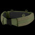 The Condor Slim Battle Belt in Olive Drab features MOLLE webbing, a padded inner lining, and a metal buckle for secure gear carry.