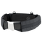 The Condor Slim Battle Belt in black offers padded support, an adjustable strap, plastic buckle, and multiple loops and webbing—ideal tactical gear for high-mobility missions.
