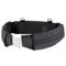 The Condor Slim Battle Belt in black offers padded support, an adjustable strap, plastic buckle, and multiple loops and webbing—ideal tactical gear for high-mobility missions.