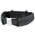 The Condor Slim Battle Belt in black offers padded support, an adjustable strap, plastic buckle, and multiple loops and webbing—ideal tactical gear for high-mobility missions.