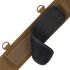 Close-up of the Condor Slim Battle Belt, featuring a brown nylon strap with a rectangular hook-and-loop fastener and black padded section—perfect for high mobility tactical use.