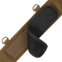 Close-up of the Condor Slim Battle Belt, featuring a brown nylon strap with a rectangular hook-and-loop fastener and black padded section—perfect for high mobility tactical use.