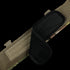 Close-up of the Condor Slim Battle Belt in Scorpion OCP, featuring a camouflage strap with a black padded section secured by hook-and-loop fastener.