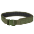The Condor LCS Gun Belt in Olive Drab features durable tactical nylon, a strong plastic buckle, and laser-cut MOLLE webbing for attaching gear.