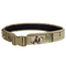 The Condor LCS Gun Belt in MultiCam features a durable plastic buckle and camouflage pattern, ideal for outdoor or military use. Displayed on a plain background.