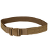 The Condor LCS Gun Belt is a tan tactical belt featuring reinforced stitching and a quick-release buckle, ideal for military or law enforcement use.