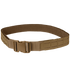 The Condor LCS Gun Belt is a tan tactical belt featuring reinforced stitching and a quick-release buckle, ideal for military or law enforcement use.