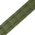 A close-up of the Condor LCS Cobra Gun Belt shows its green nylon strap featuring evenly spaced horizontal slots, similar to MOLLE webbing for tactical or outdoor use.