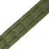 A close-up of the Condor LCS Cobra Gun Belt shows its green nylon strap featuring evenly spaced horizontal slots, similar to MOLLE webbing for tactical or outdoor use.