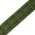 Close-up of the Condor LCS Cobra Gun Belt in MultiCam, featuring a green strap with rectangular cut-out slits in rows for versatile attachment—ideal for military or bushcraft gear.