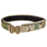 The Condor LCS Cobra Gun Belt in MultiCam features a durable metal buckle and camouflage pattern, making it ideal for outdoor or military use.