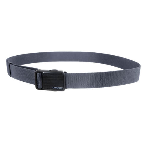 The Condor EDC Belt is a black nylon tactical belt with a rectangular buckle, shown on a white background—perfect for bushcraft or law enforcement professionals.