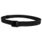 The Condor PDQ Magnetic Belt, featuring a sleek black design and magnetic buckle, is displayed in a circular shape on a white background—perfect for shooting range days or bushcraft outings.