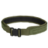 The Condor LCS Vector Belt in Olive Drab features a black buckle and reinforced stitching for enhanced durability and utility.