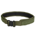 The Condor LCS Vector Belt in Olive Drab features a black buckle and reinforced stitching for enhanced durability and utility.