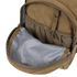 The Condor Hydration Backpack 8L in tan features a mesh pocket and gray geometric-pattern inner lining in the front compartment—perfect for first responders or law enforcement.